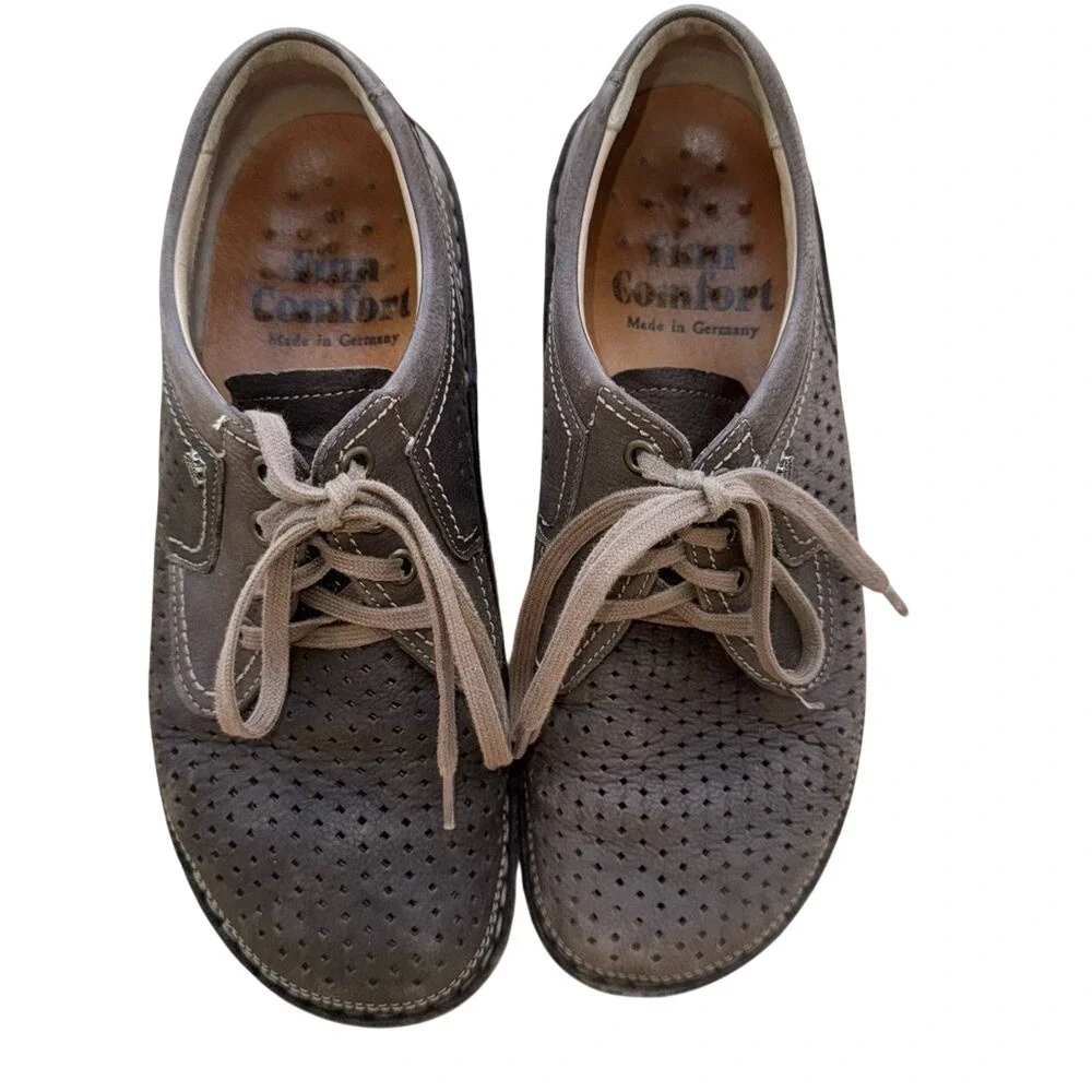 Finn‎ Comfort Baden Brown Lace-up Oxford Shoes, Men's 8, Women's 10, EUC